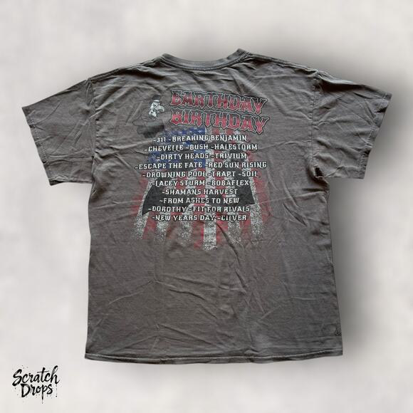 Vintage Band Tee Gildan Heavy Cotton Large 21x27 Rock Music Retro T Shirt - Picture 2 of 7